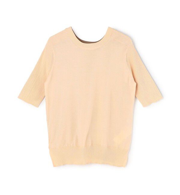 BEIGE,「JULIE / コットンシルク 2WAY半袖ニット」|ニット・セーター|
