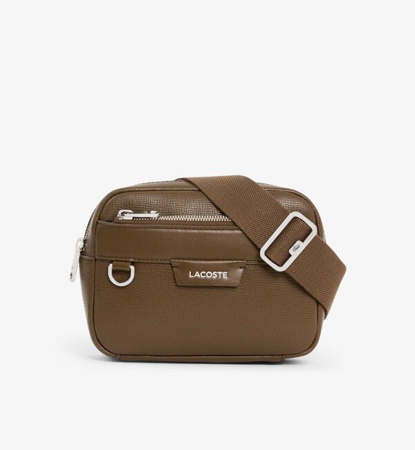 LACOSTE「オシアン ミニレザーリポーターバッグ」|ショルダー・メッセンジャー|