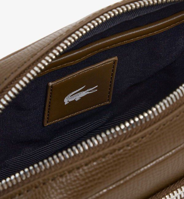 LACOSTE「オシアン ミニレザーリポーターバッグ」|ショルダー・メッセンジャー|