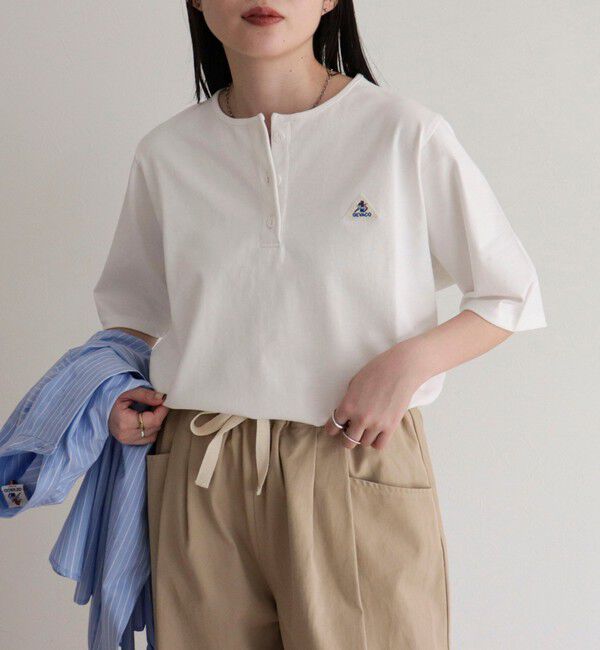 fredy emue「【GEVACO/ゲバコ】別注レディースヘンリーネックTシャツ」|Tシャツ・カットソー|