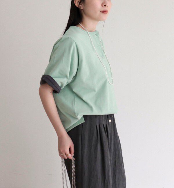 fredy emue「【GEVACO/ゲバコ】別注レディースヘンリーネックTシャツ」|Tシャツ・カットソー|