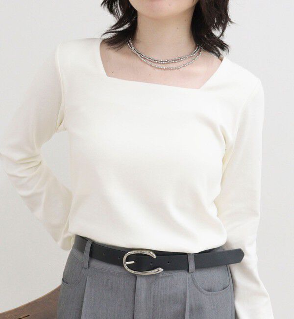 fredy emue「スクエアネックフレアスリーブカットソー」|Tシャツ・カットソー|