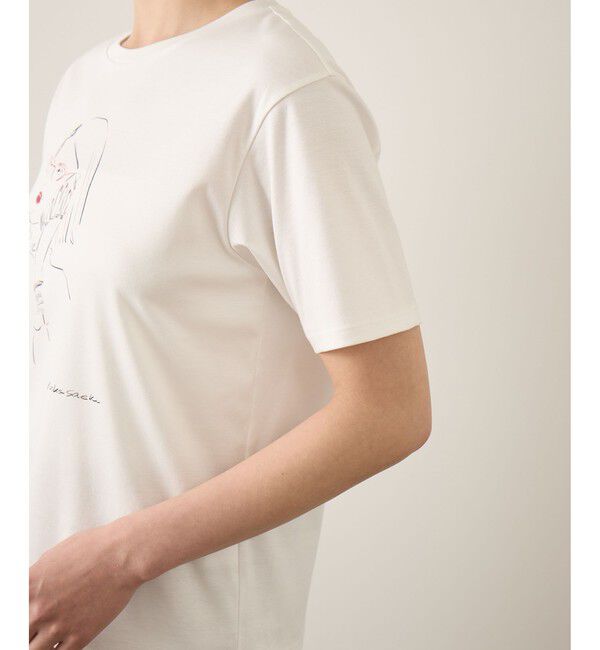 ROPE「【YUKO SAEKI for ROPE&rsquo;・コラボレーション】プリントTシャツ/イージーケア」|Tシャツ・カットソー|