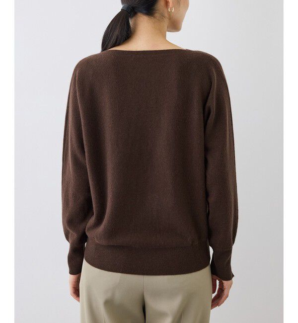 ROPE「【J'aDoRe・一部店舗限定サイズ】カシミヤ100% ボートネックドルマンスリーブニット」|ニット・セーター|