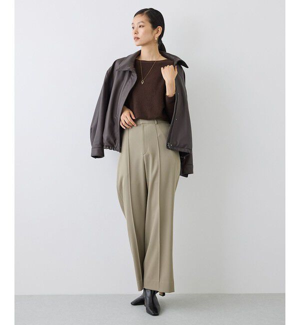 ROPE「【J'aDoRe・一部店舗限定サイズ】カシミヤ100% ボートネックドルマンスリーブニット」|ニット・セーター|