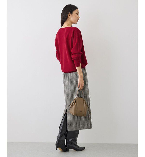 ROPE「【J'aDoRe・一部店舗限定サイズ】カシミヤ100% ボートネックドルマンスリーブニット」|ニット・セーター|