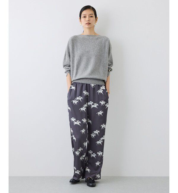 ROPE「【J'aDoRe・一部店舗限定サイズ】カシミヤ100% ボートネックドルマンスリーブニット」|ニット・セーター|