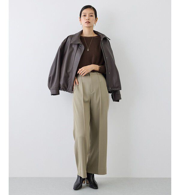 ROPE「【J'aDoRe・一部店舗限定サイズ】カシミヤ100% ボートネックドルマンスリーブニット」|ニット・セーター|