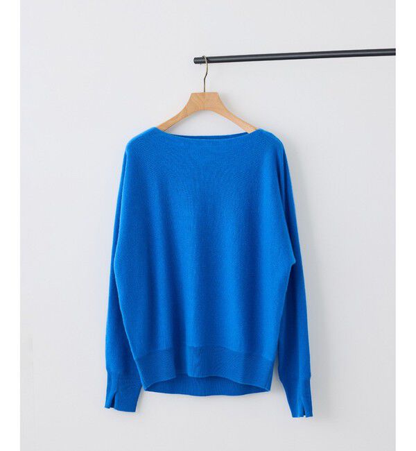 ROPE「【J'aDoRe・一部店舗限定サイズ】カシミヤ100% ボートネックドルマンスリーブニット」|ニット・セーター|ブルー(44)