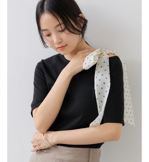 VIS「肩リボンTシャツ」|Tシャツ・カットソー|