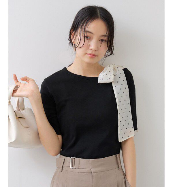 VIS「肩リボンTシャツ」|Tシャツ・カットソー|