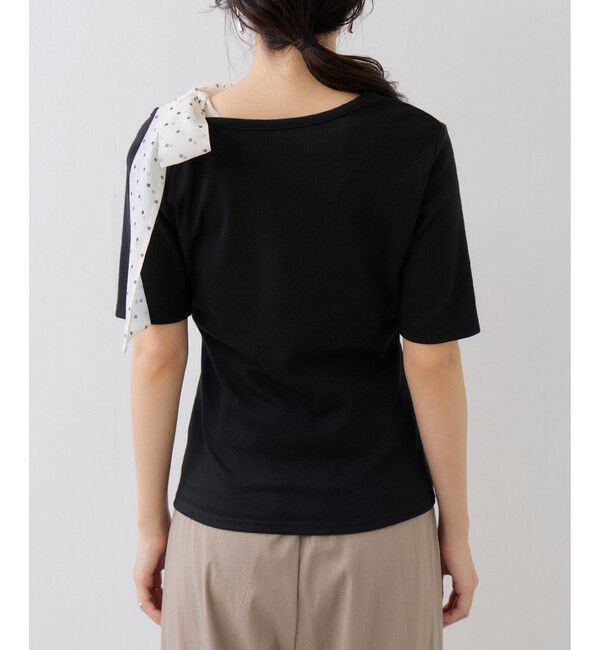 VIS「肩リボンTシャツ」|Tシャツ・カットソー|