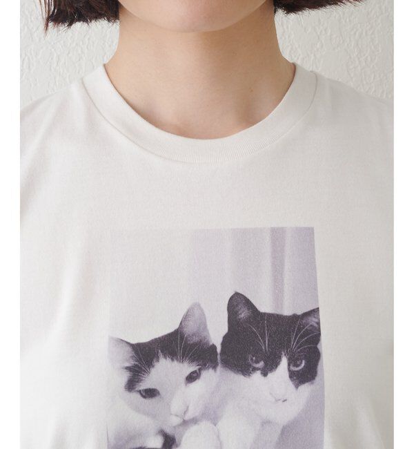 Drawing Numbers「【Drawing Numbers】キャットノースリーブTシャツ」|Tシャツ・カットソー|