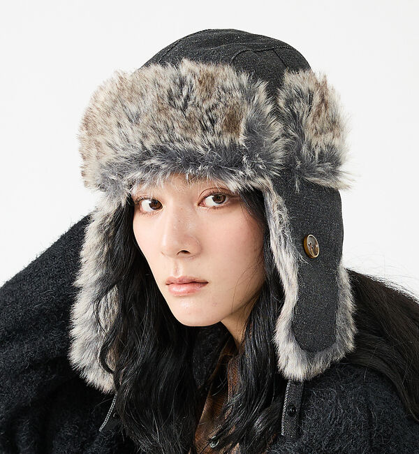 ABAHOUSE「【RUBEN/ルーベン】DENIM FLYGHT CAP/デニムフライトキャップ」|その他|