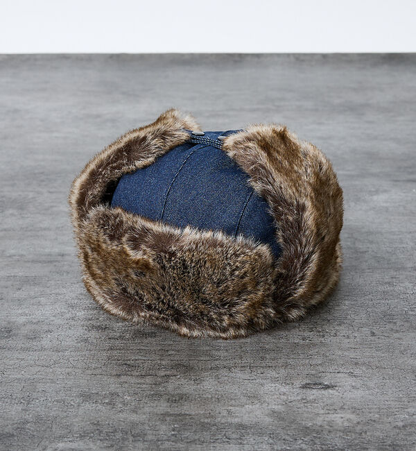 ABAHOUSE「【RUBEN/ルーベン】DENIM FLYGHT CAP/デニムフライトキャップ」|その他|