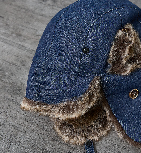 ABAHOUSE「【RUBEN/ルーベン】DENIM FLYGHT CAP/デニムフライトキャップ」|その他|