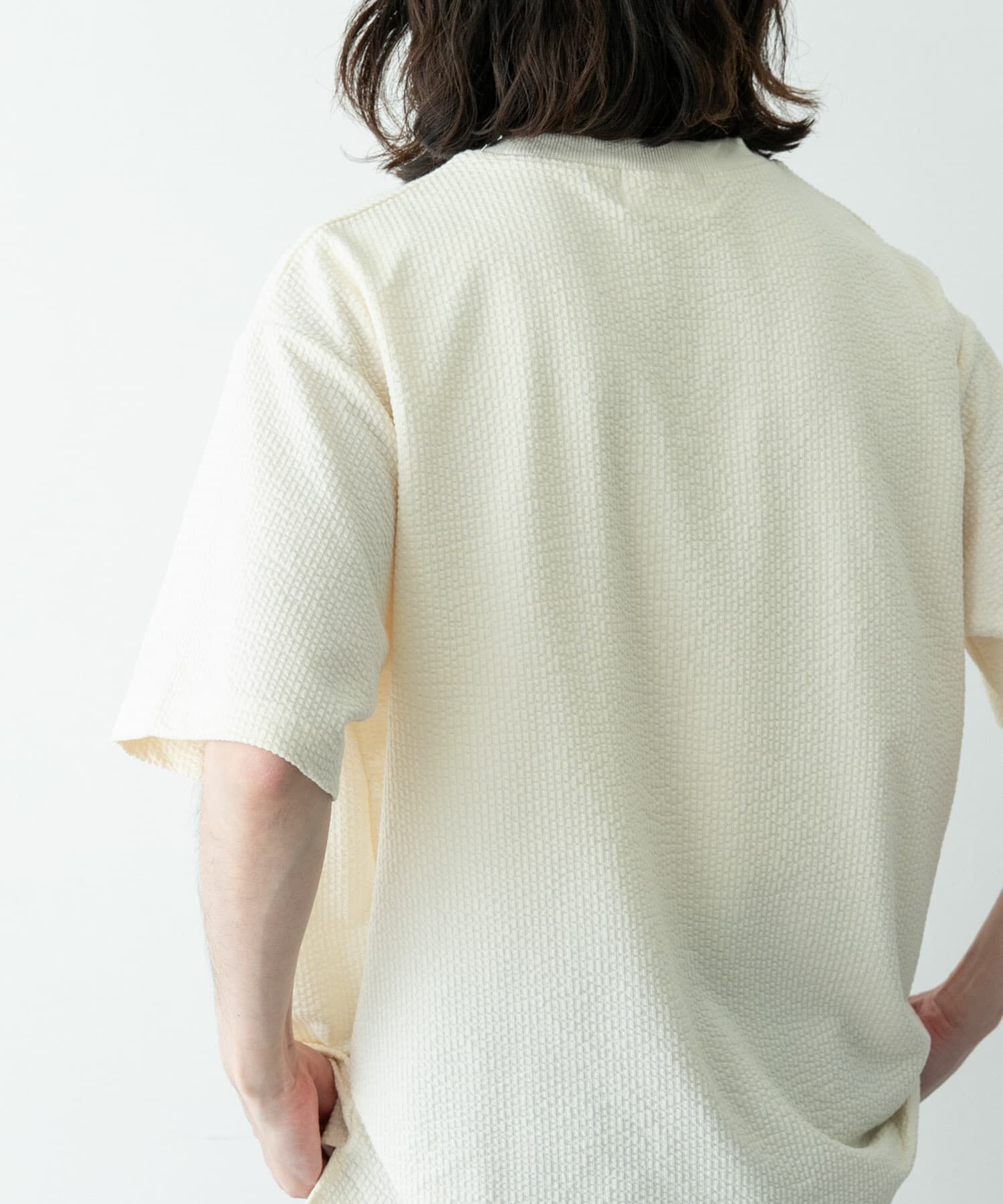 Sonny Label 「カットシアサッカーショートスリーブTシャツ」|Tシャツ・カットソー|
