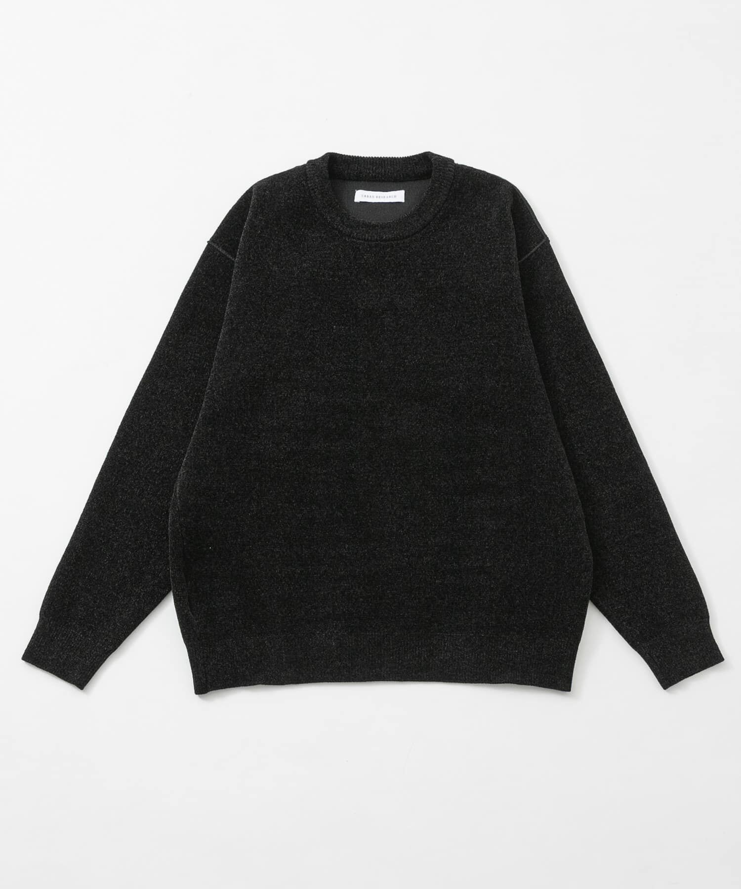 URBAN RESEARCH「SOFT TOUCH MOLE KNIT」|ニット・セーター|ブラック