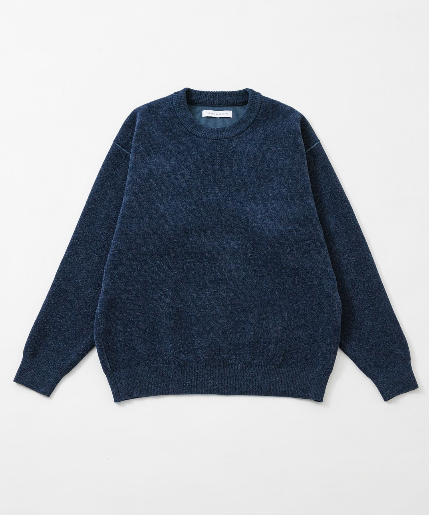URBAN RESEARCH「SOFT TOUCH MOLE KNIT」|ニット・セーター|ネイビー