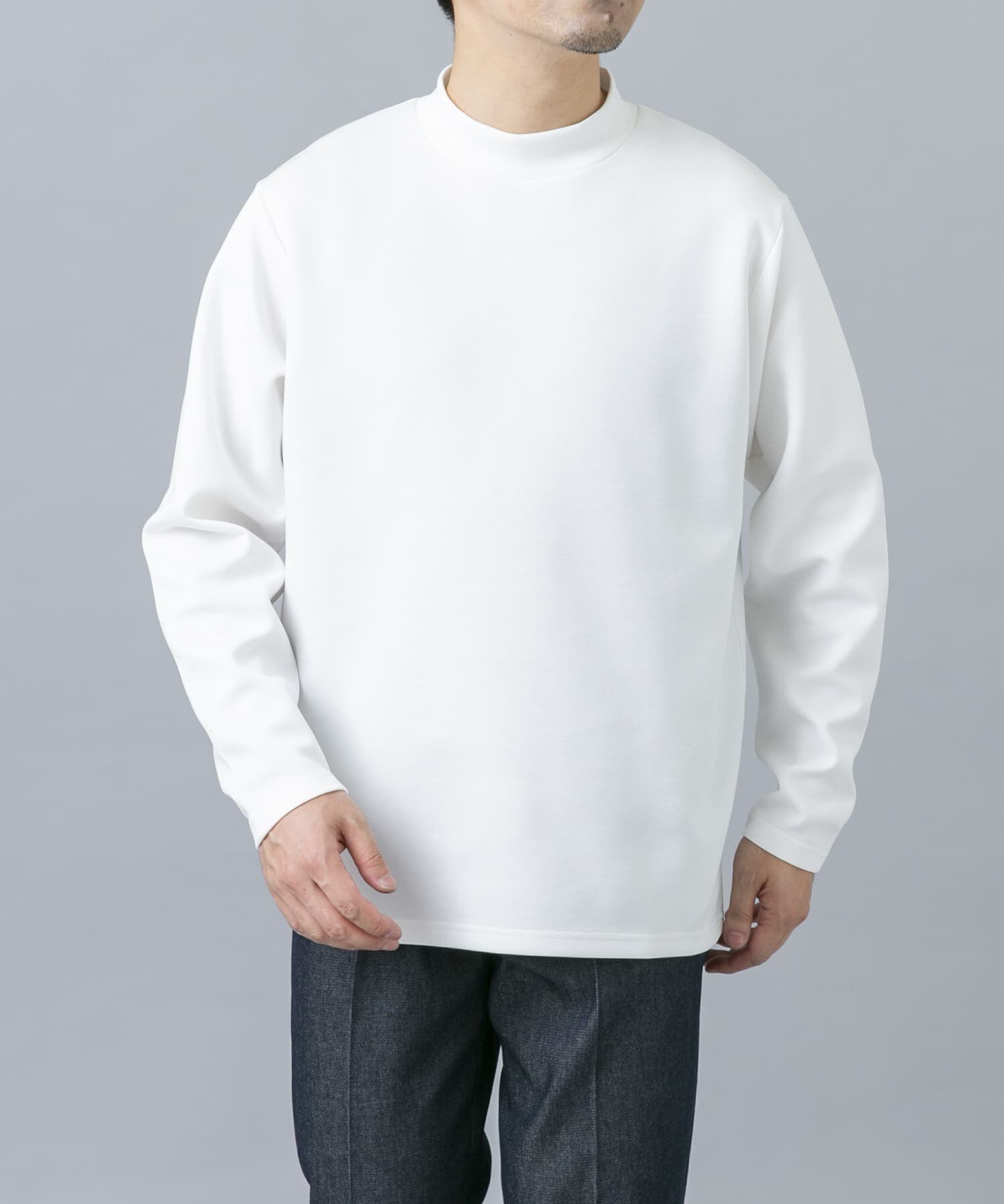 URBAN RESEARCH ROSSO「ハイパフォーマンスSTANDARDモックネックTシャツ」|Tシャツ・カットソー|