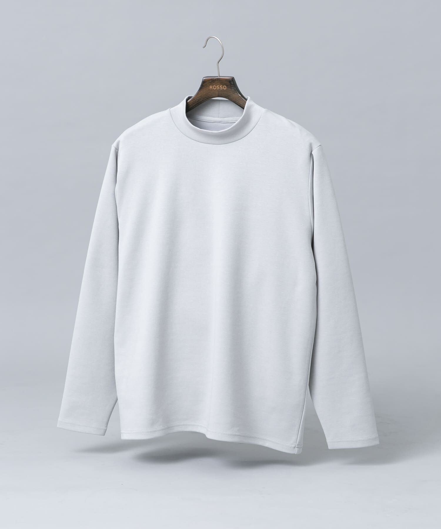 URBAN RESEARCH ROSSO「ハイパフォーマンスSTANDARDモックネックTシャツ」|Tシャツ・カットソー|ライトグレー