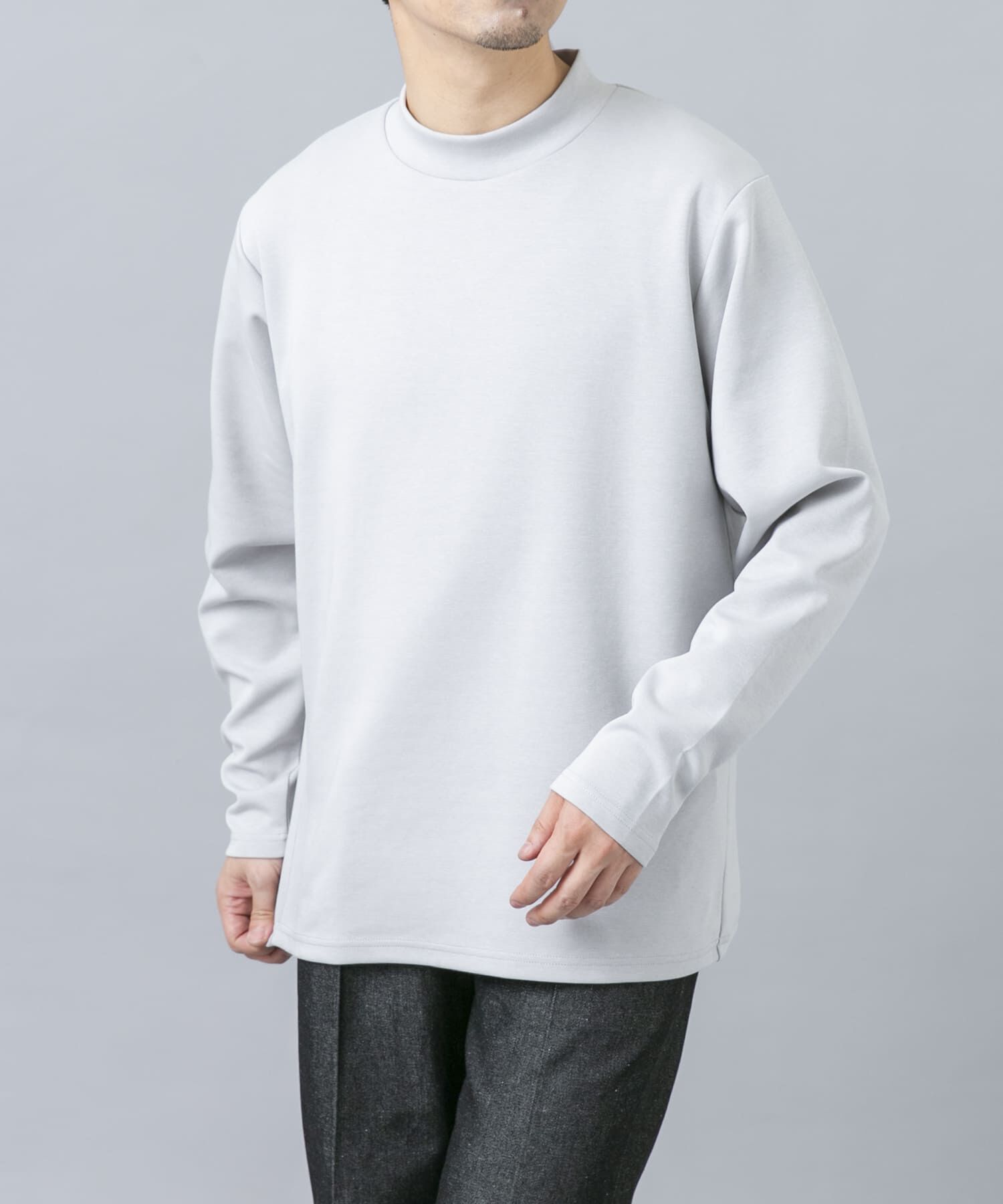 URBAN RESEARCH ROSSO「ハイパフォーマンスSTANDARDモックネックTシャツ」|Tシャツ・カットソー|