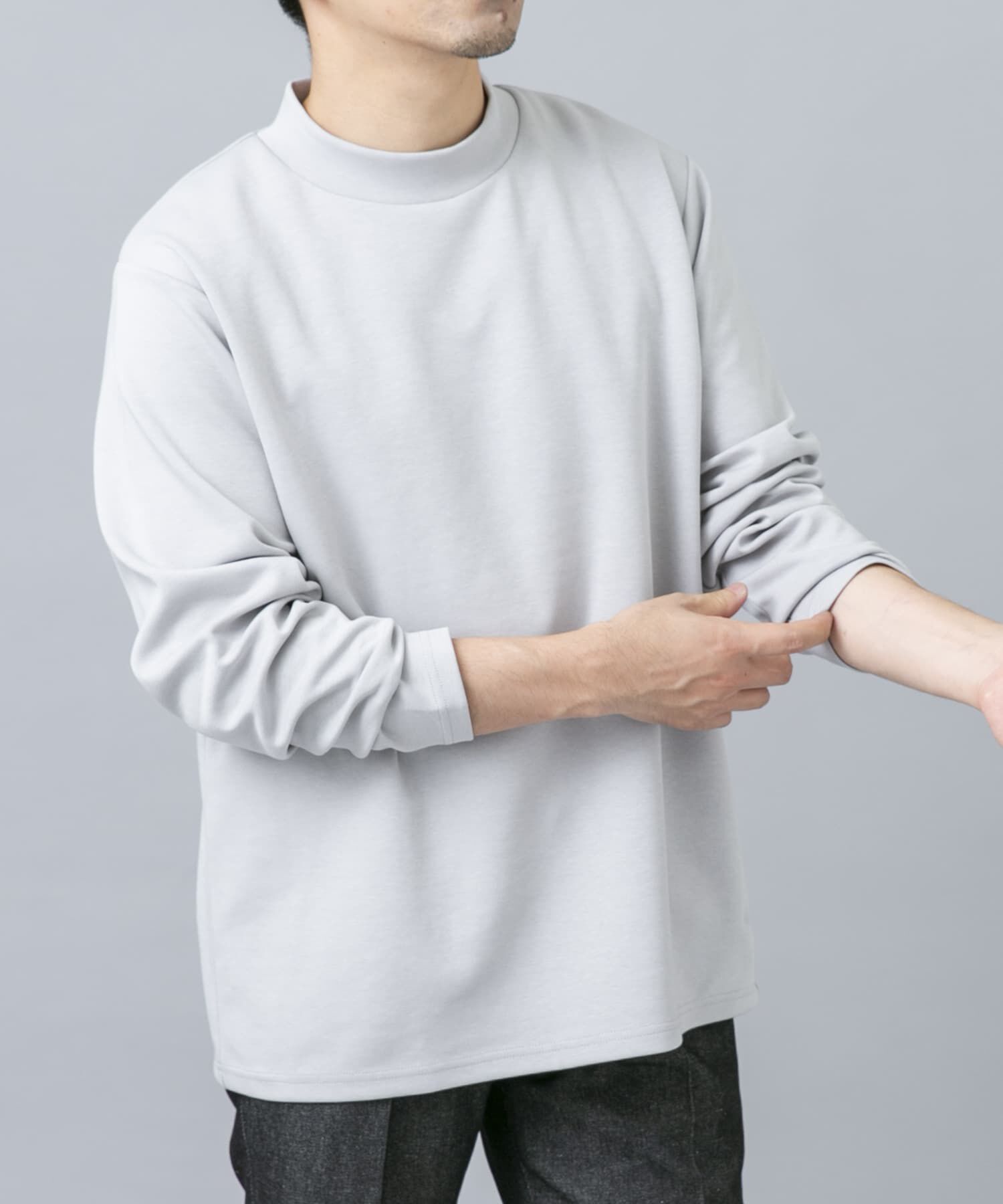 URBAN RESEARCH ROSSO「ハイパフォーマンスSTANDARDモックネックTシャツ」|Tシャツ・カットソー|