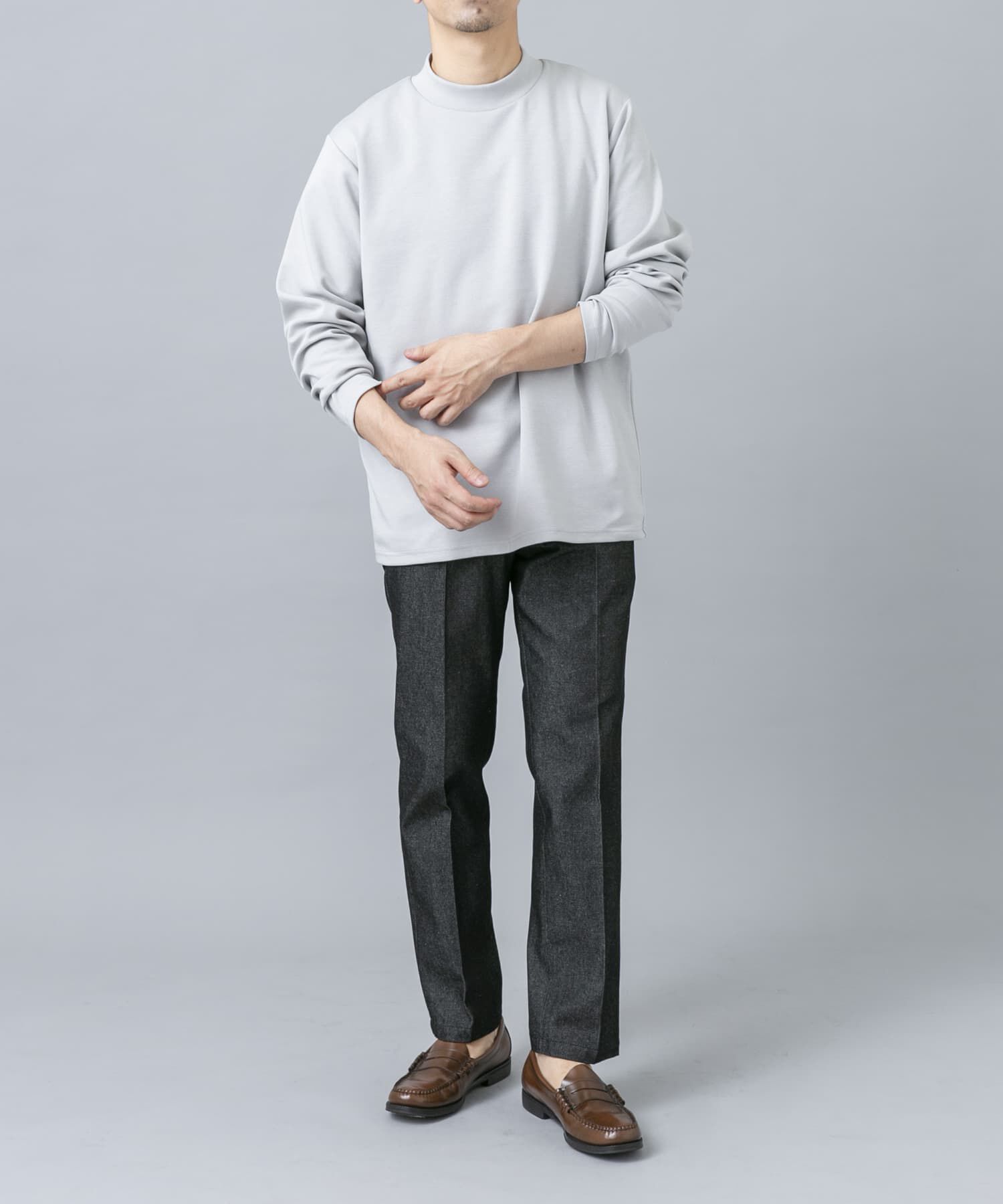URBAN RESEARCH ROSSO「ハイパフォーマンスSTANDARDモックネックTシャツ」|Tシャツ・カットソー|
