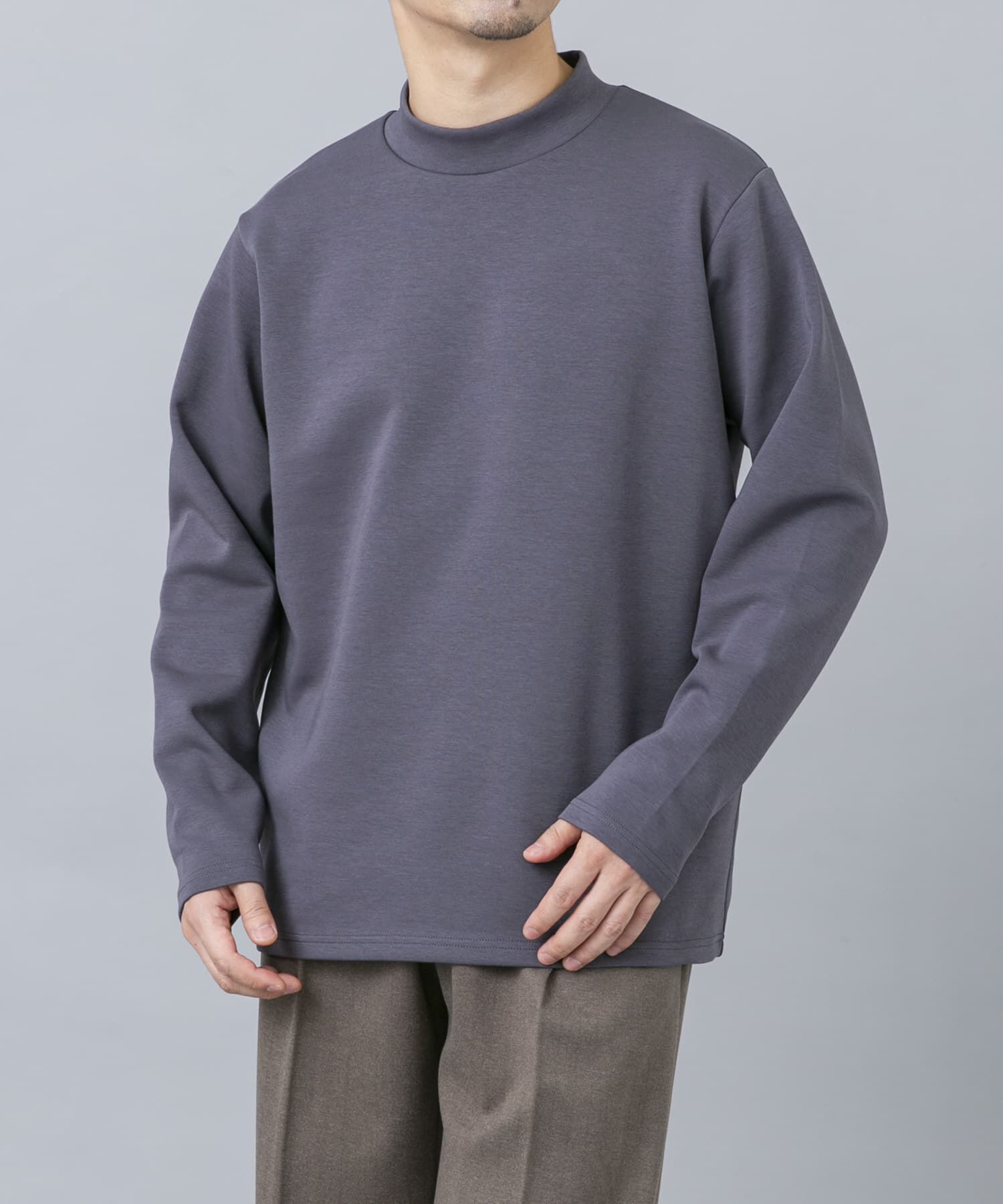 URBAN RESEARCH ROSSO「ハイパフォーマンスSTANDARDモックネックTシャツ」|Tシャツ・カットソー|