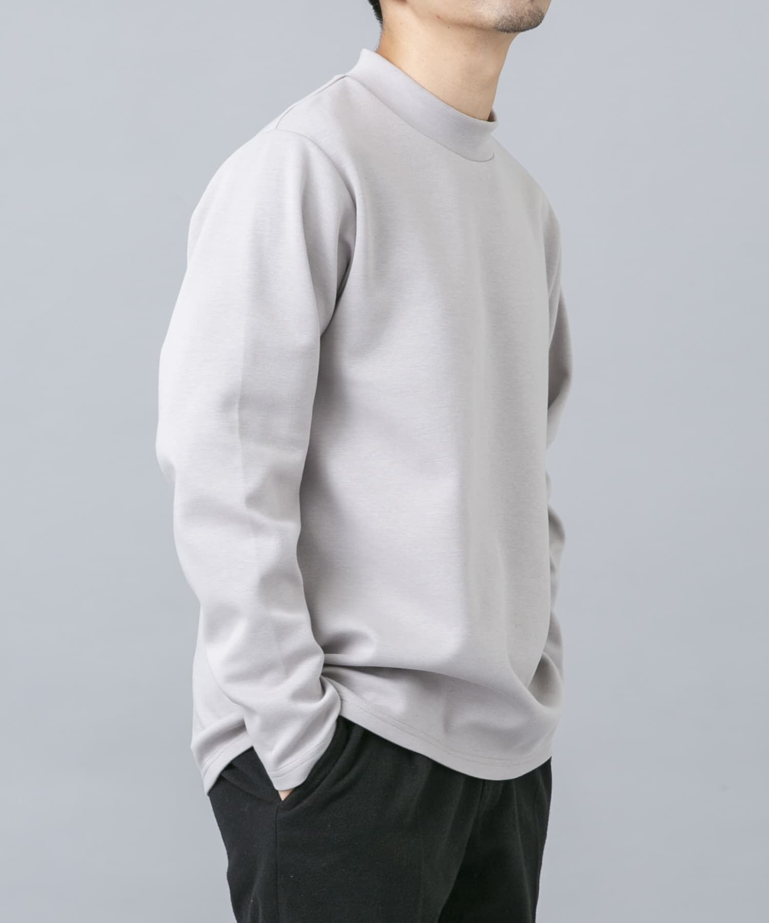 URBAN RESEARCH ROSSO「ハイパフォーマンスSTANDARDモックネックTシャツ」|Tシャツ・カットソー|