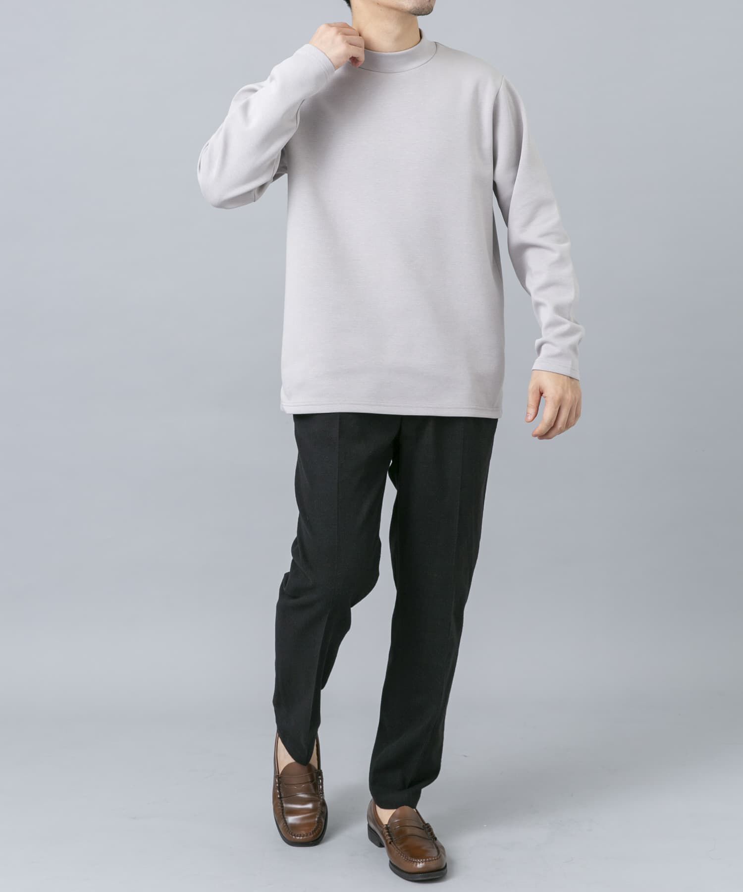 URBAN RESEARCH ROSSO「ハイパフォーマンスSTANDARDモックネックTシャツ」|Tシャツ・カットソー|
