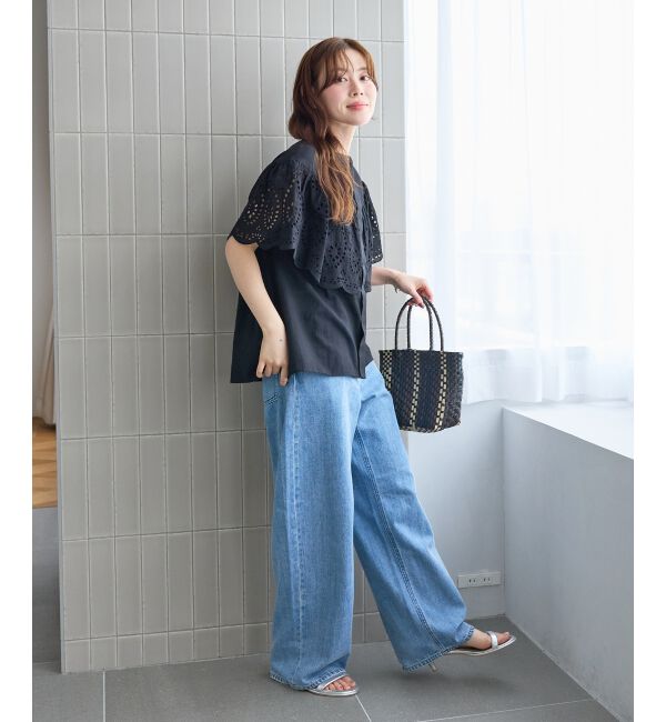  「カットワークレースブラウス」|シャツ・ブラウス|