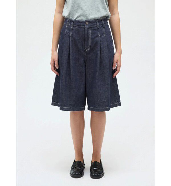 mizuiro ind「mizuiro ind ハイウエストワイドハーフパンツ」|その他|