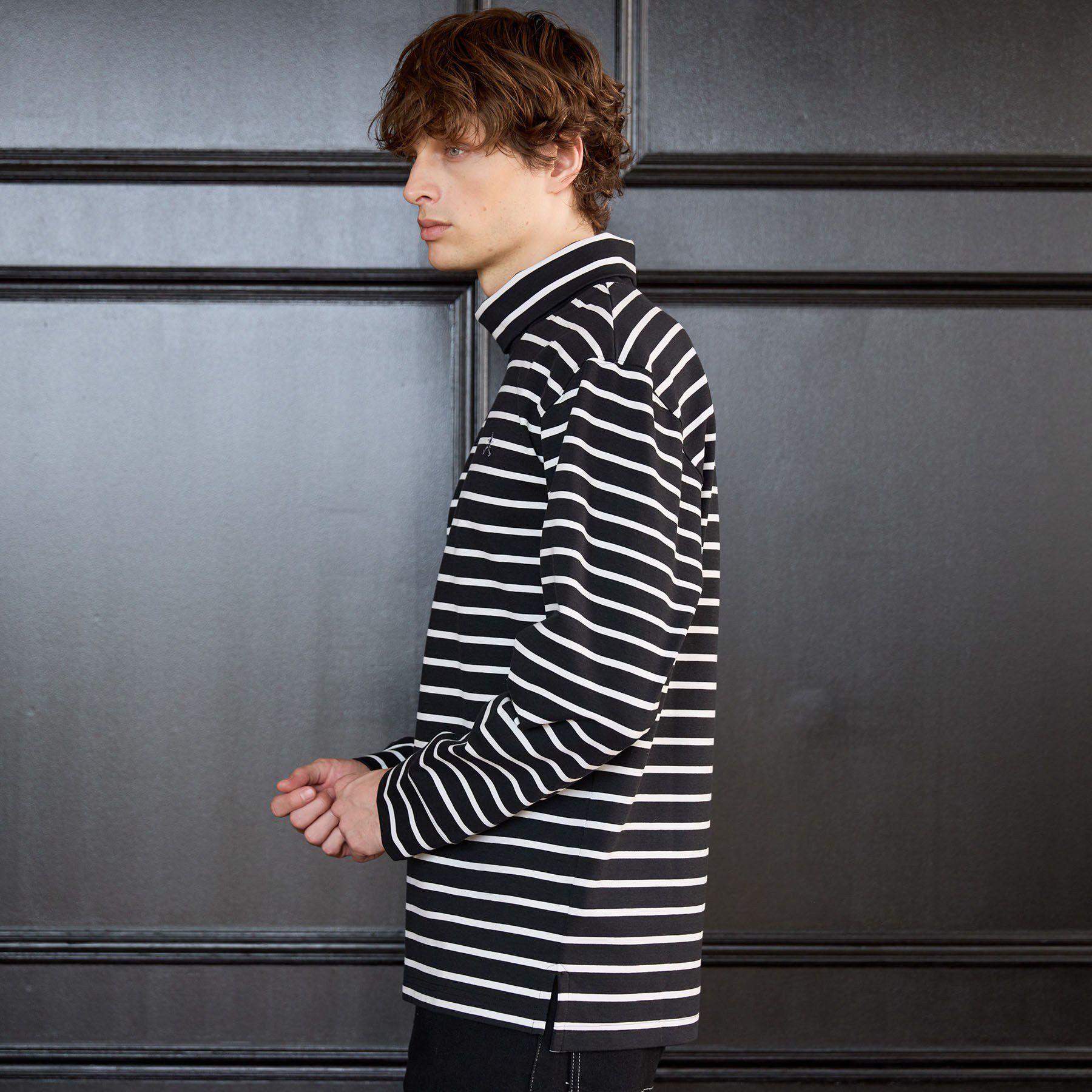 TAKEO KIKUCHI「【BOWLER HAT LABEL】オフタートル プルオーバージャージ」|Tシャツ・カットソー|