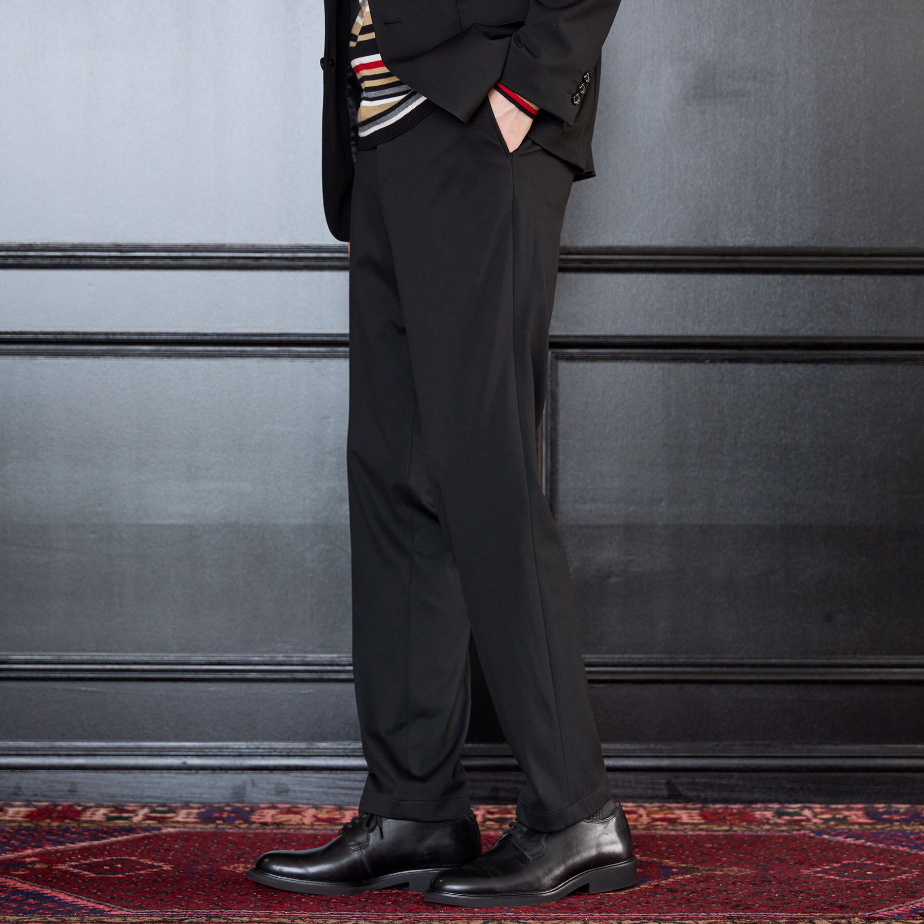 TAKEO KIKUCHI「【BOWLER HAT LABEL】CARREMANツイルジャージ スラックス」|その他|