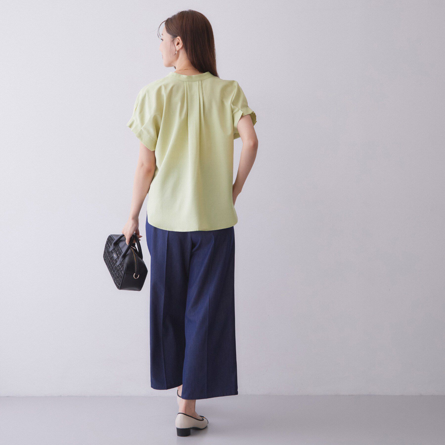 index「【大人気により追加生産】タックスキッパーブラウス《接触冷感／吸水速乾／洗濯機OK／イージーアイロン／」|シャツ・ブラウス|