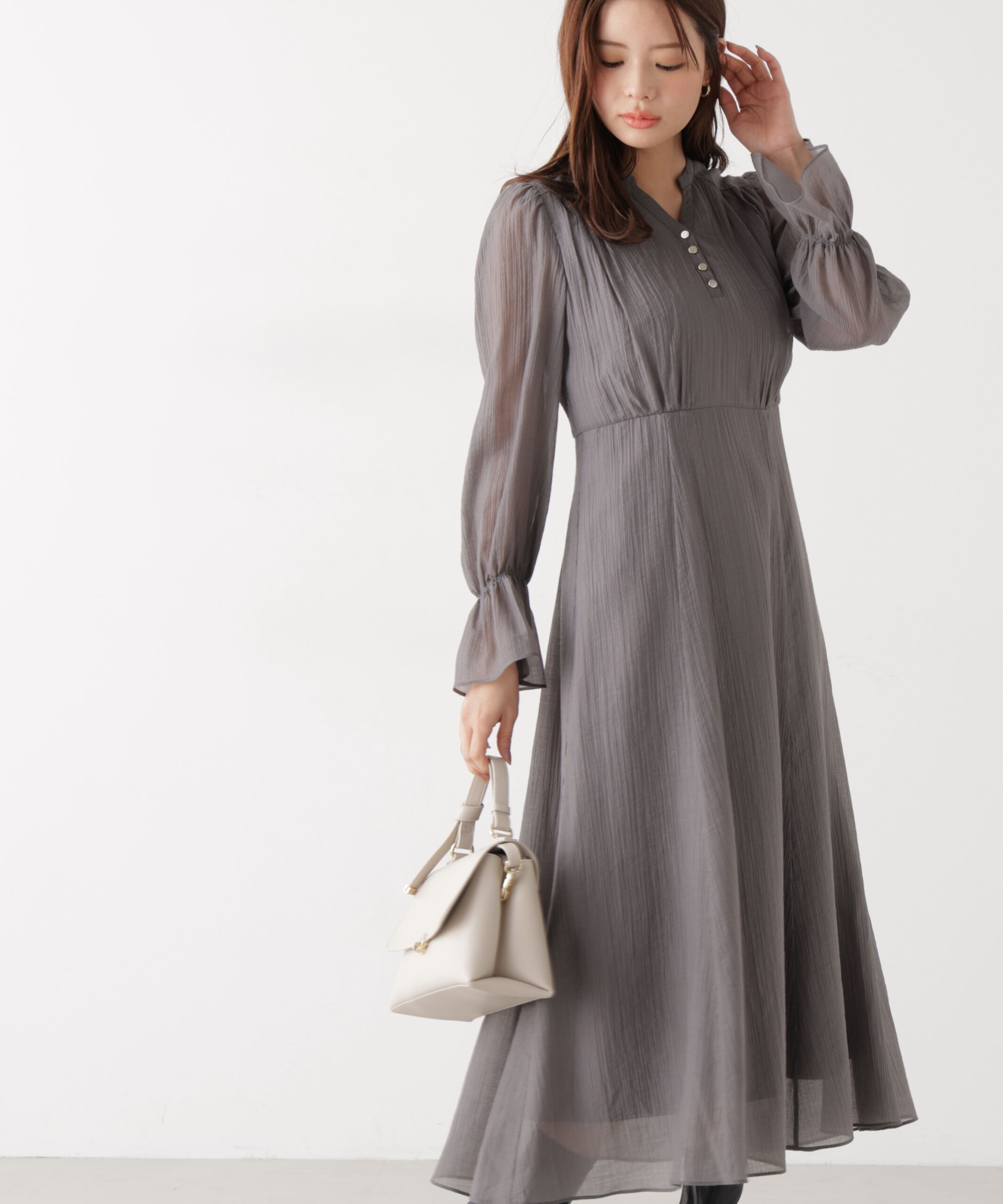 PROPORTION BODY DRESSING「バックレースアップレディワンピース　26SS」|ワンピース|