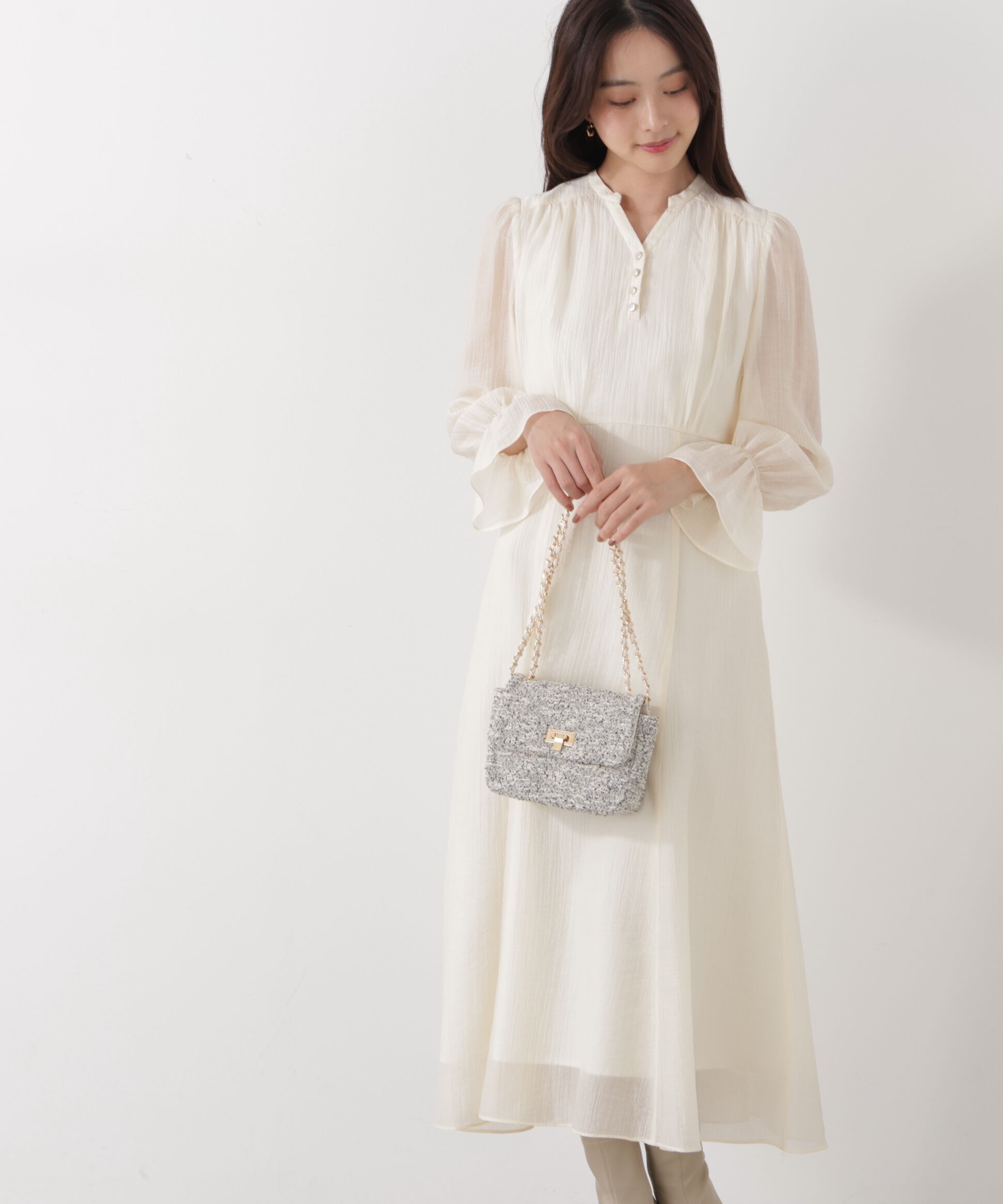 PROPORTION BODY DRESSING「バックレースアップレディワンピース　26SS」|ワンピース|