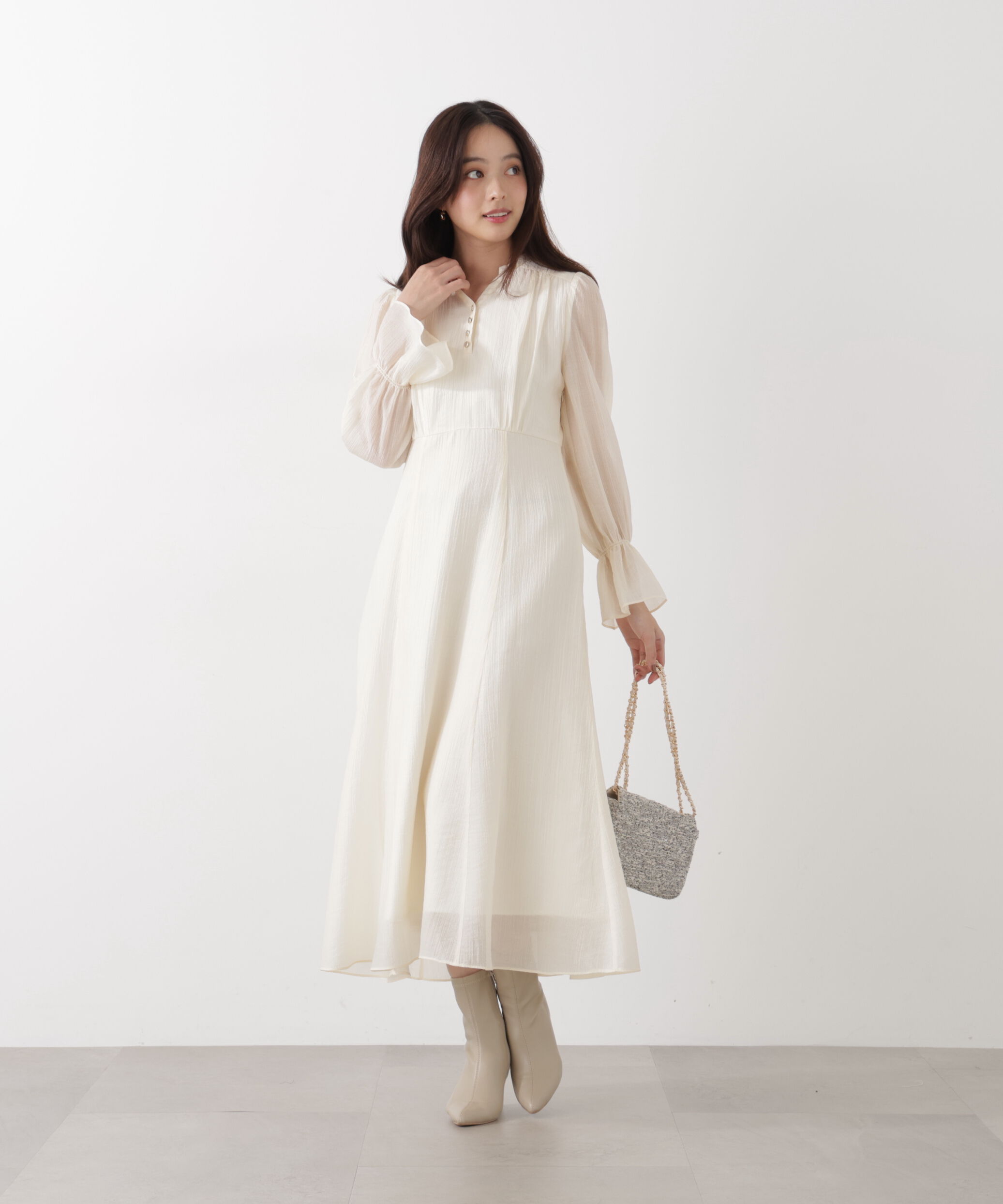 PROPORTION BODY DRESSING「バックレースアップレディワンピース　26SS」|ワンピース|