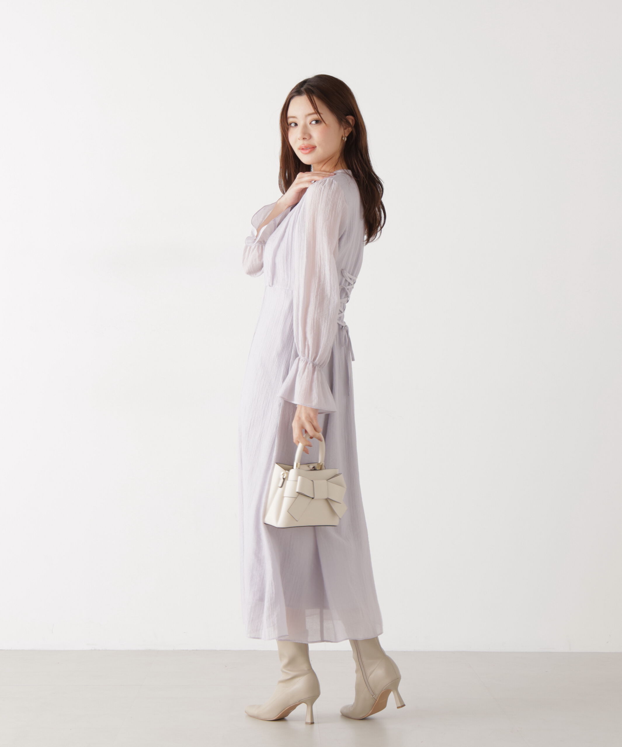 PROPORTION BODY DRESSING「バックレースアップレディワンピース　26SS」|ワンピース|