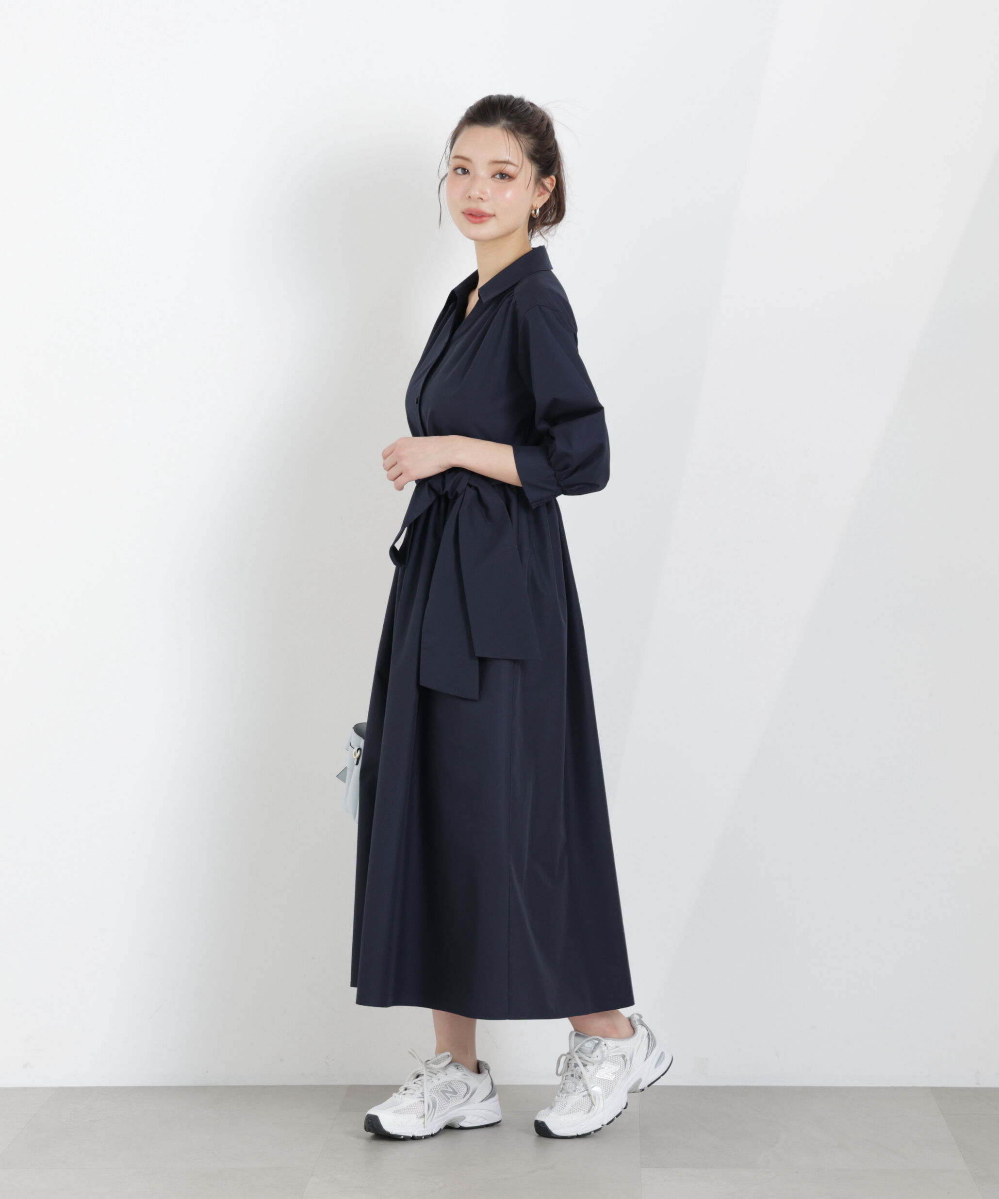 PROPORTION BODY DRESSING「リボン付きシャツワンピース　26SS」|ワンピース|