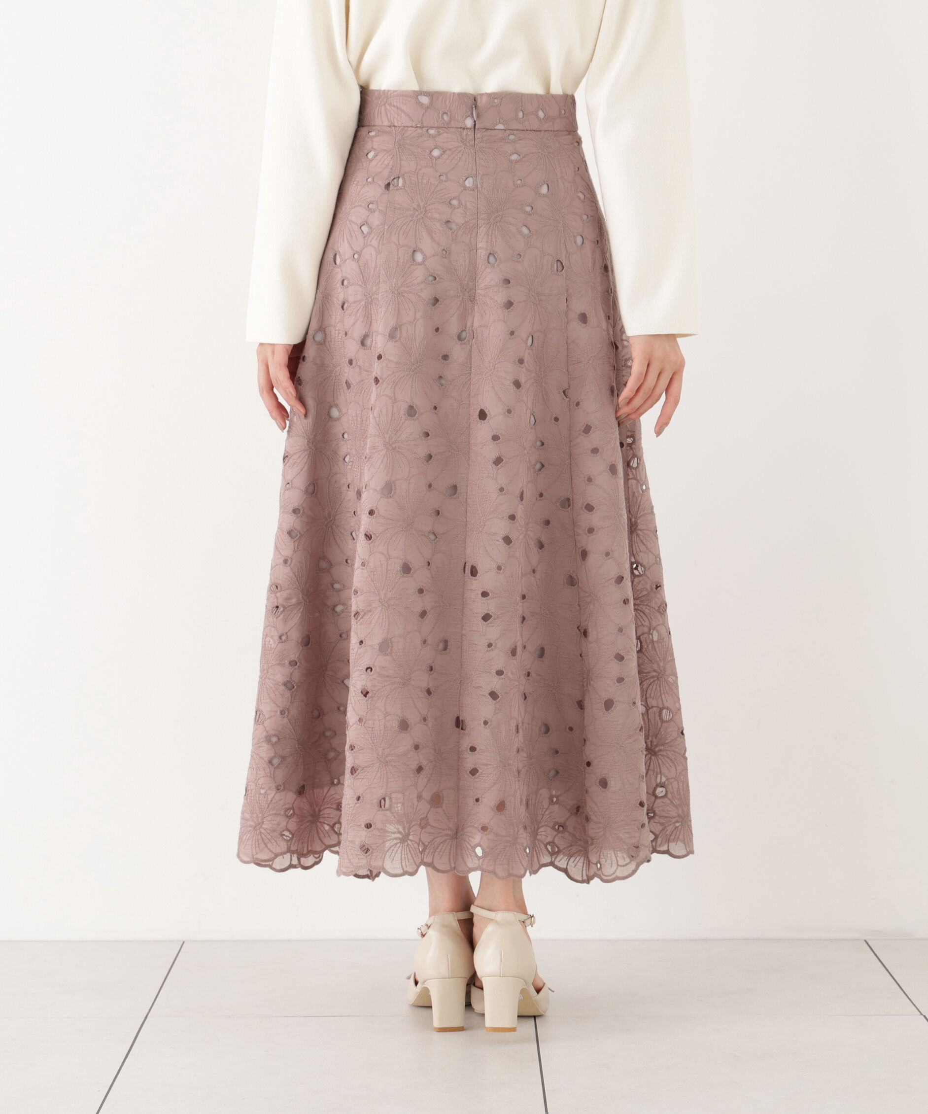 PROPORTION BODY DRESSING「カットワークレーススカート」|スカート|