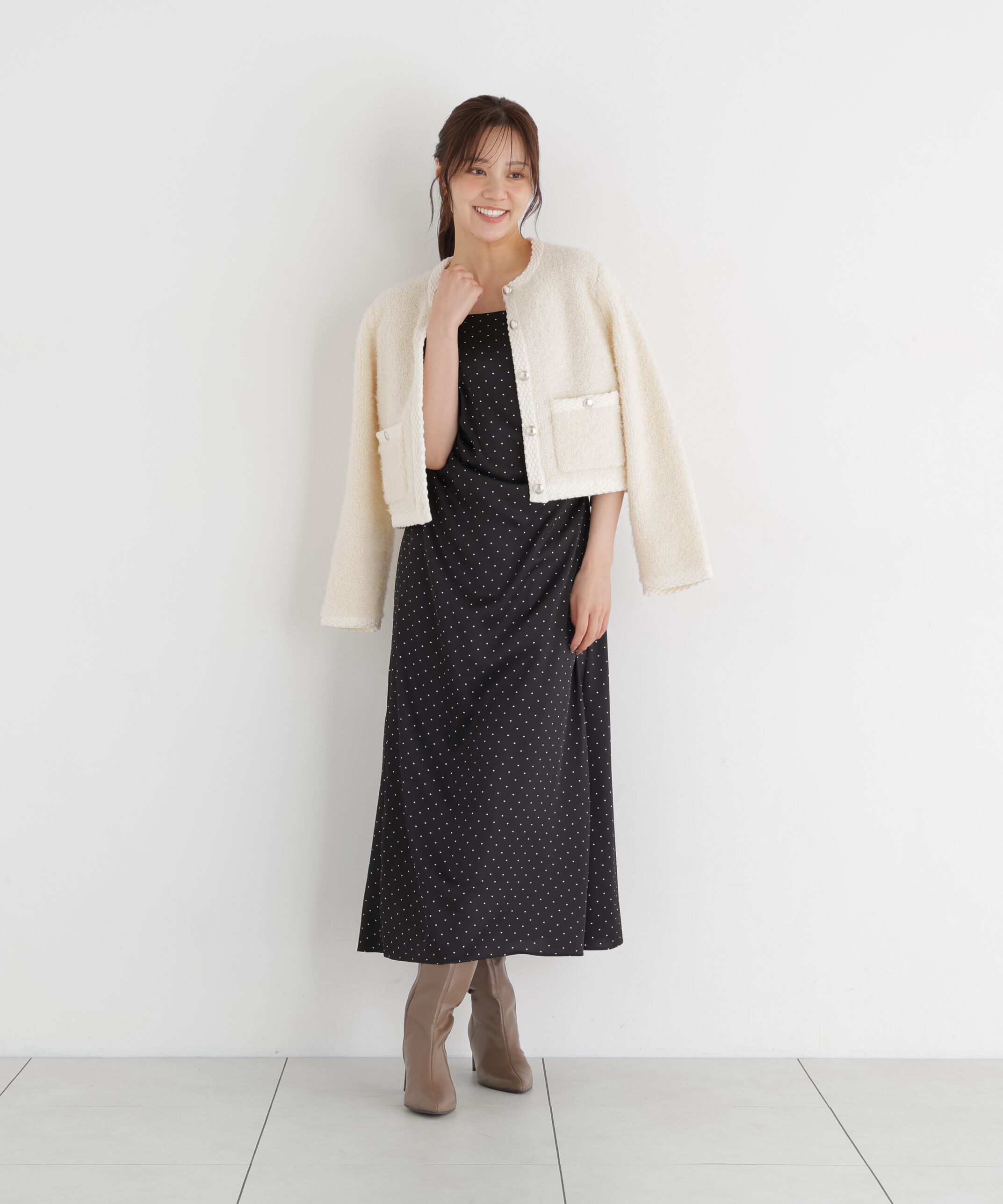 PROPORTION BODY DRESSING「タックキャミワンピース」|ワンピース|