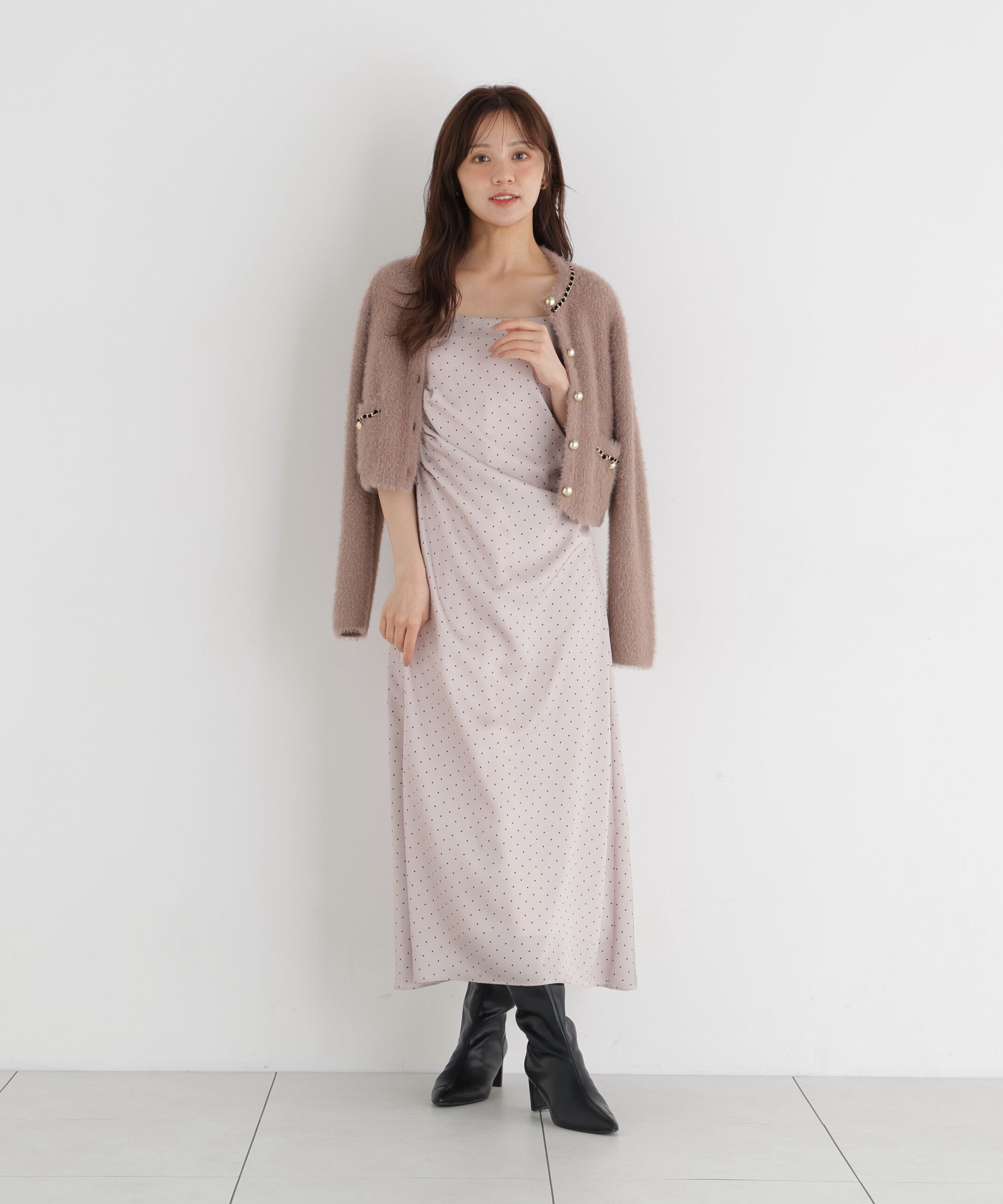 PROPORTION BODY DRESSING「タックキャミワンピース」|ワンピース|