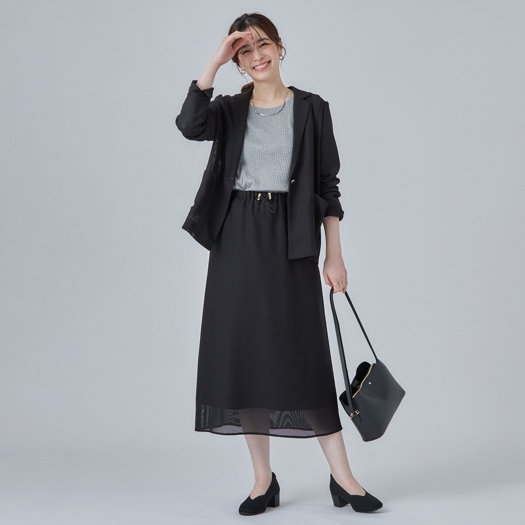 SHOO･LA･RUE「【S-LL】シンプルだから使いやすい すっきり見えの長袖トップス」|Tシャツ・カットソー|