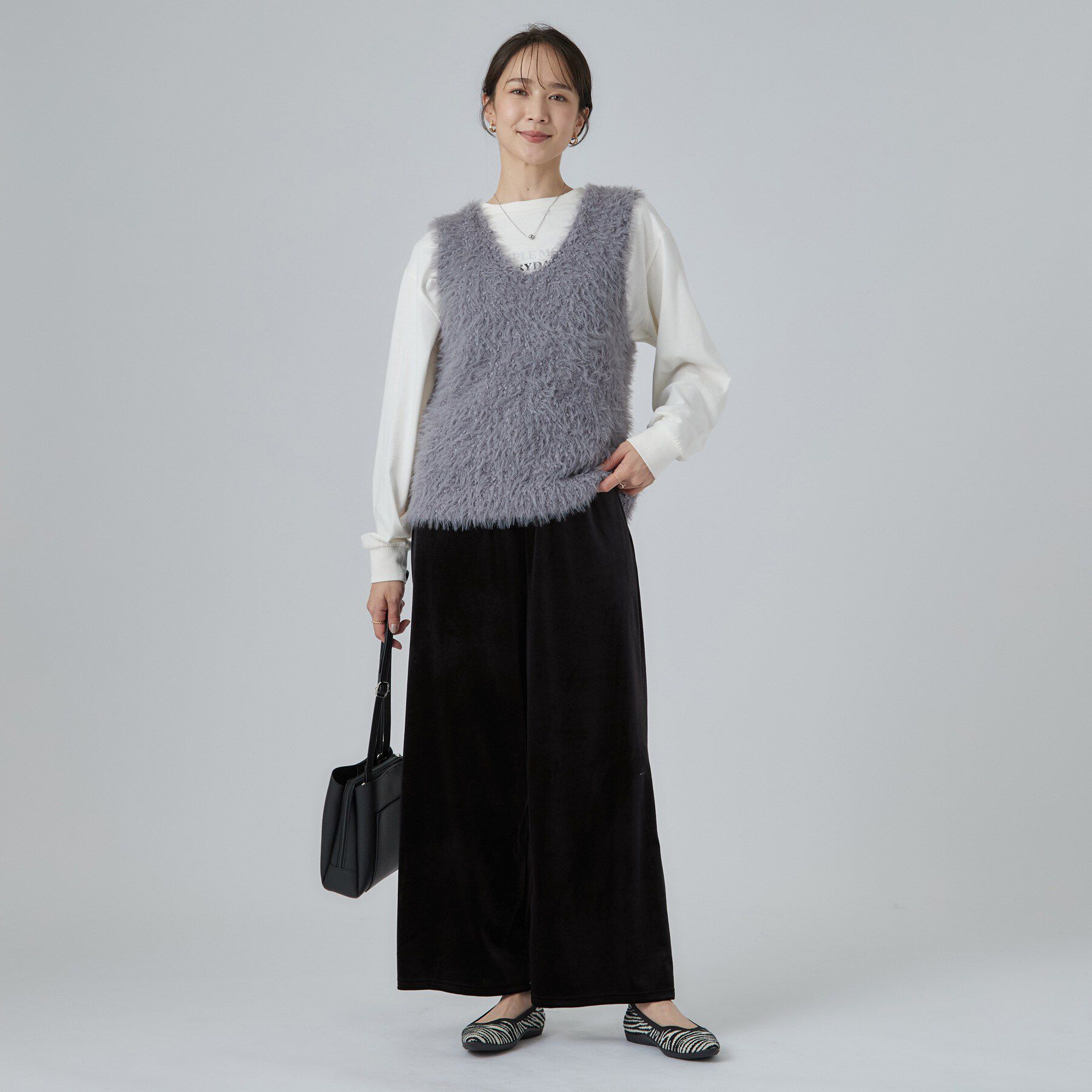 SHOO･LA･RUE「ベロアイージーワイドパンツ」|その他|