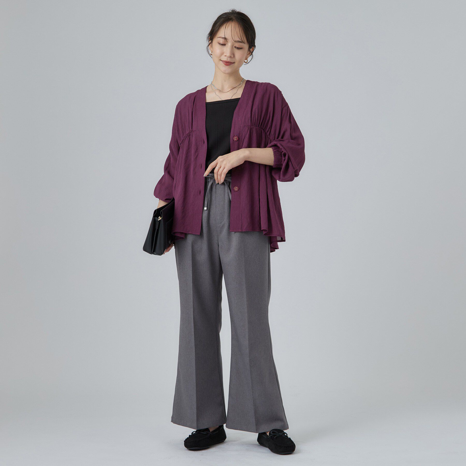 SHOO･LA･RUE「シャーリングシャツカーディガン」|カーディガン|