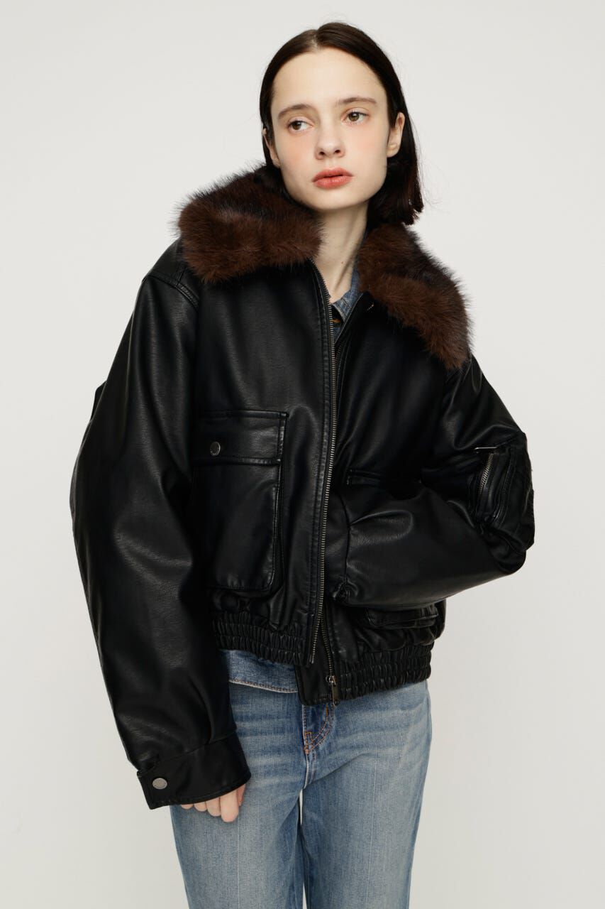 SLY「WASHED PUFFER SHORT ブルゾン」|ブルゾン・スタジャン|