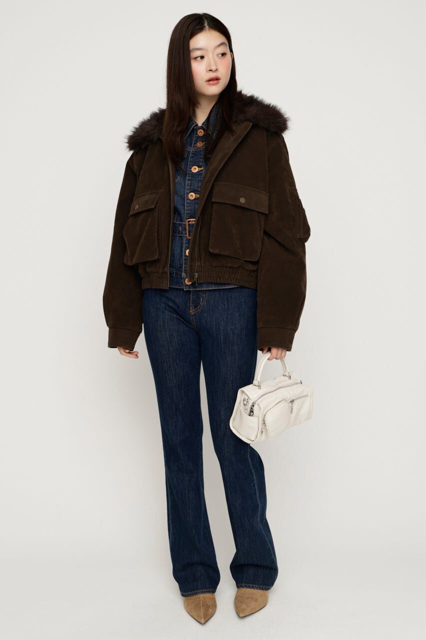 SLY「WASHED PUFFER SHORT ブルゾン」|ブルゾン・スタジャン|