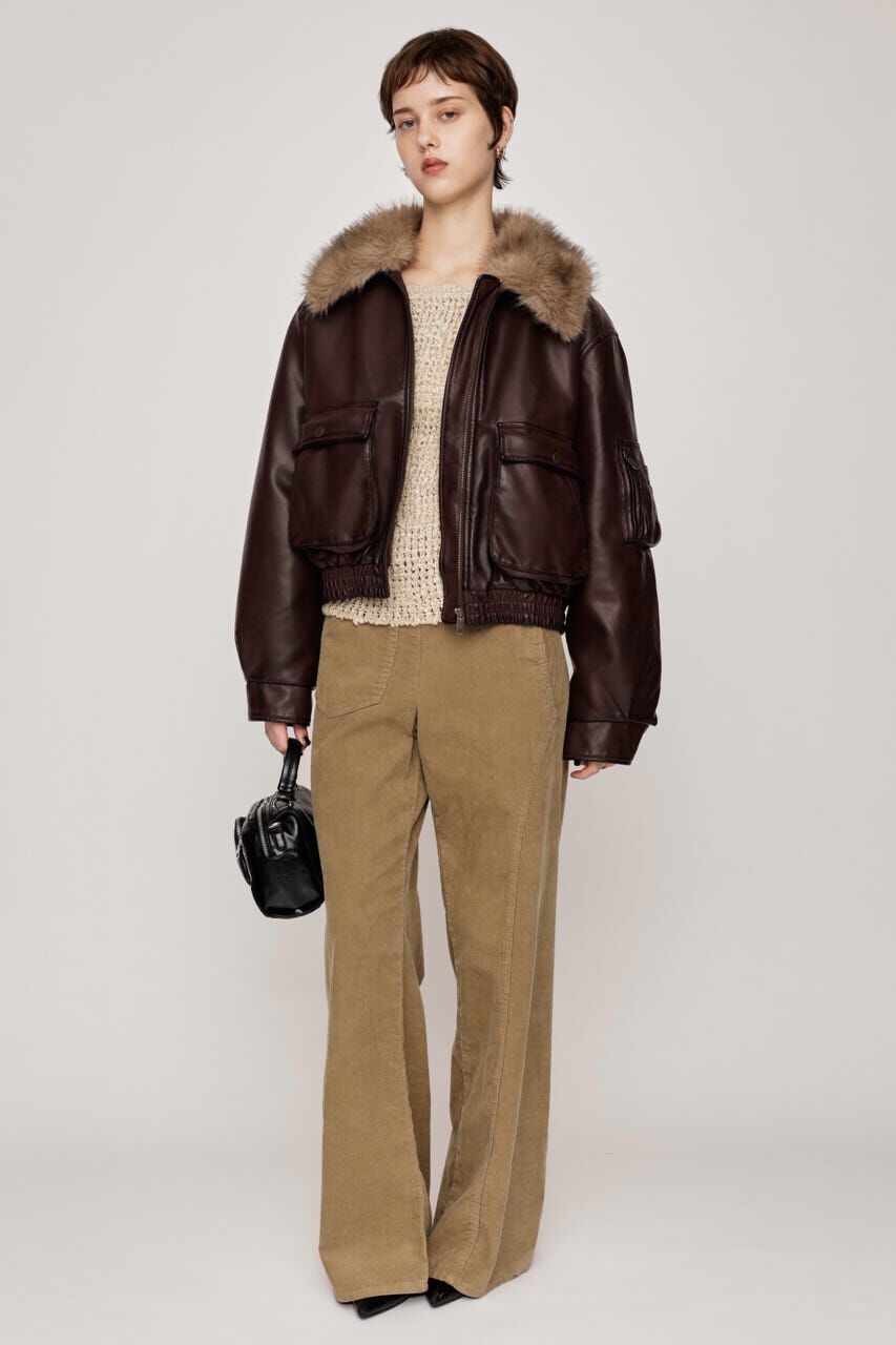 SLY「WASHED PUFFER SHORT ブルゾン」|ブルゾン・スタジャン|